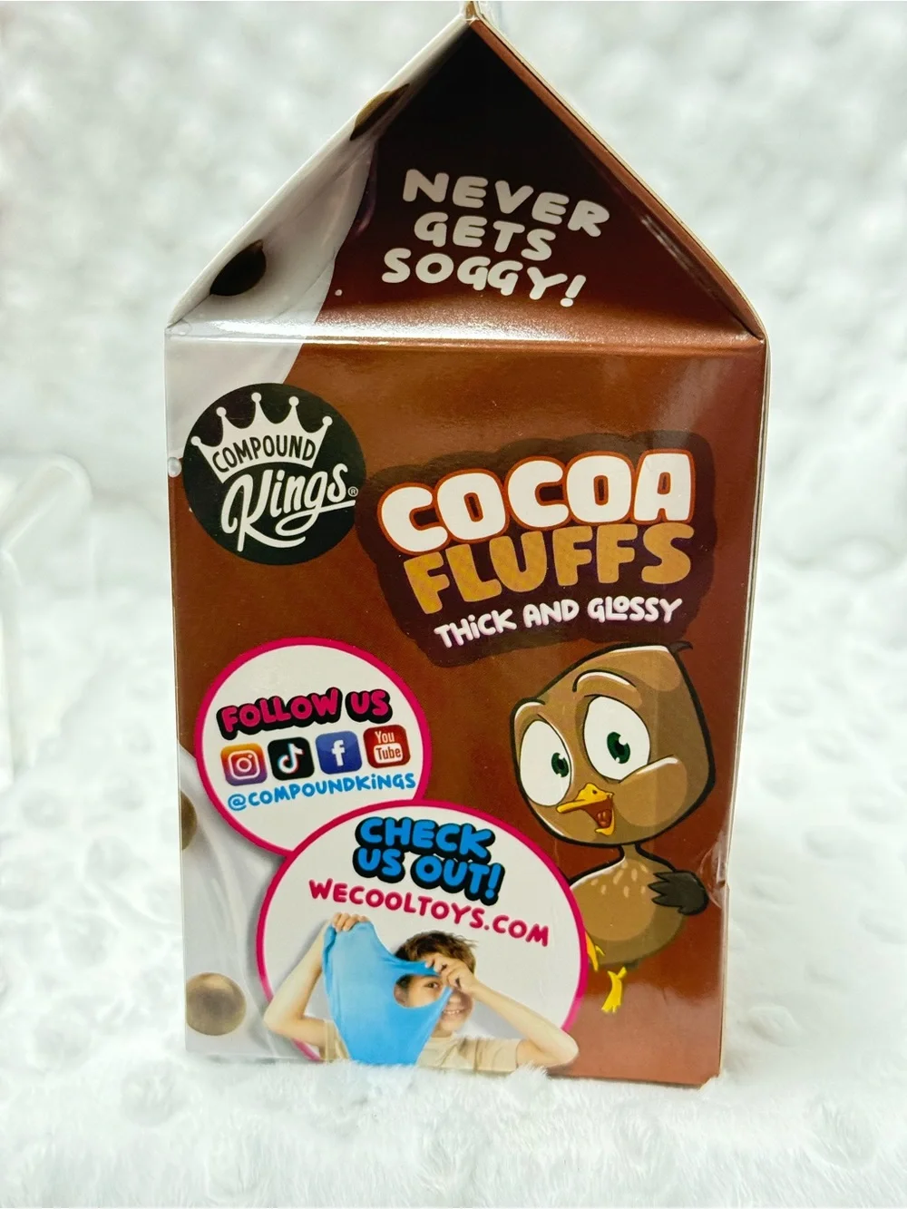 Compound Kings Cocoa Fluffs Marshmallow Scented Squishy Slime with mix ins